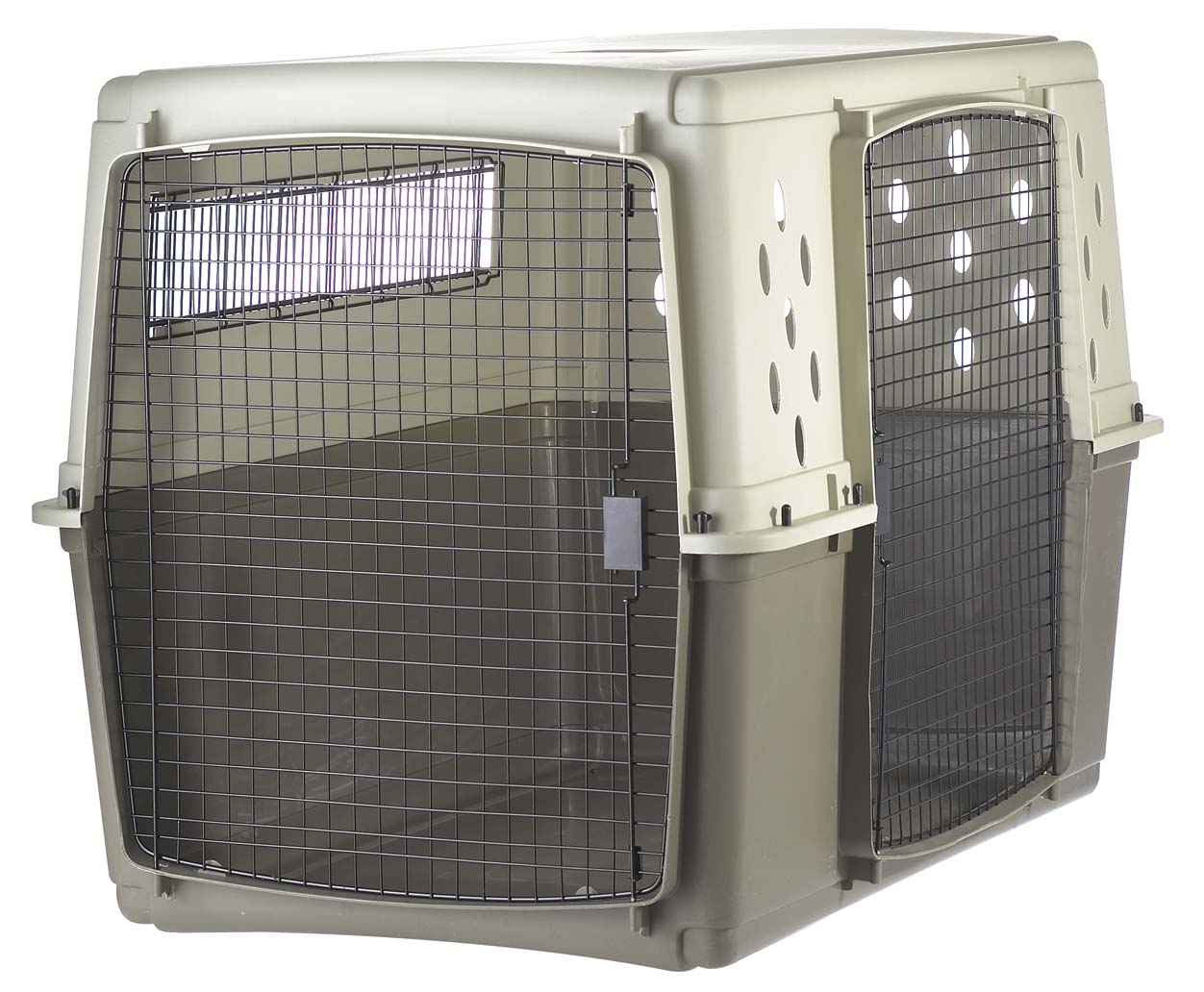Double Door Plastic Dog Crate | Miller Manufacturing Company