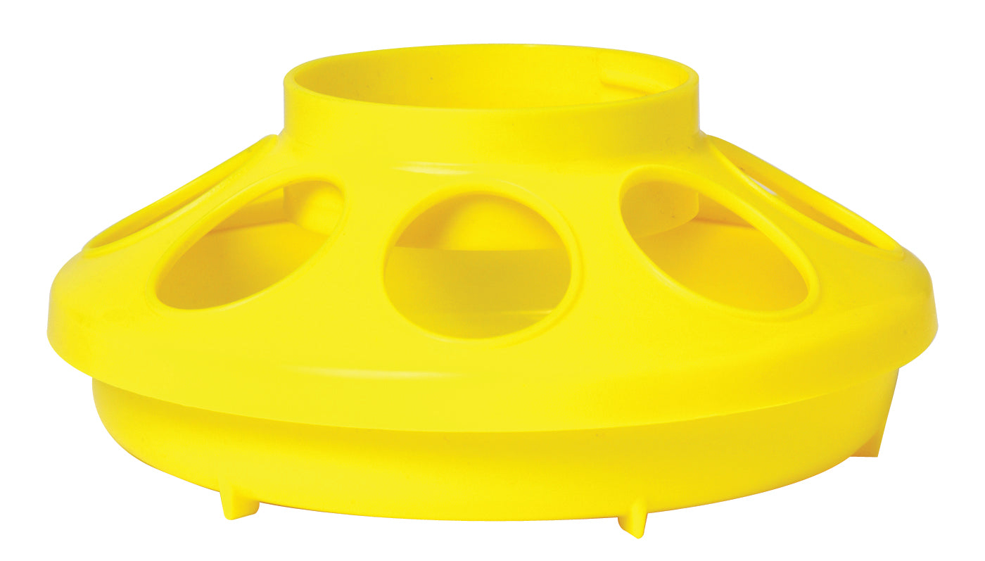 1 Qt Plastic Feeder Base For Poultry – Chickens, Ducks, Geese, Chicks, Quails