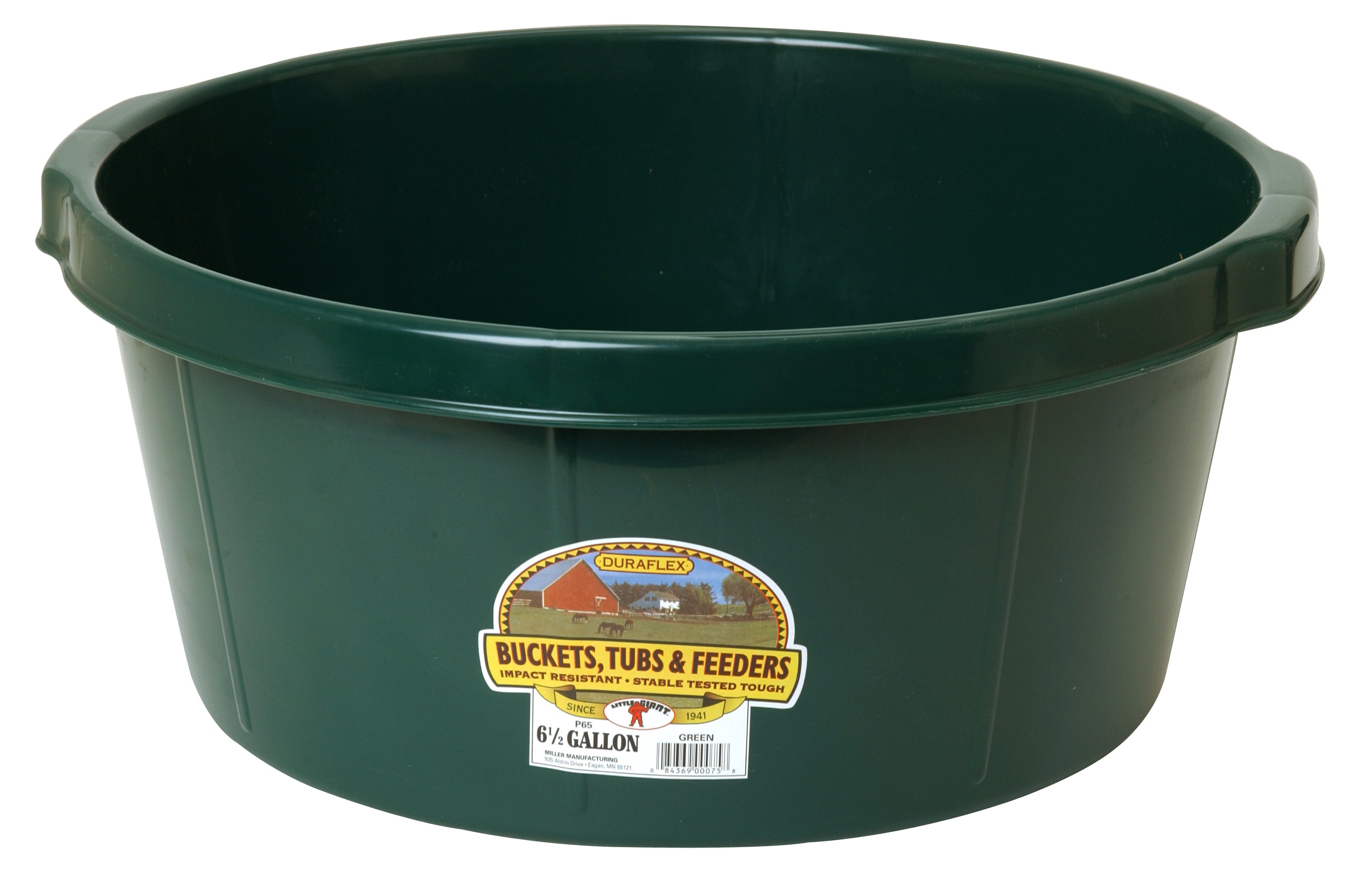 big plastic tubs for plants Little Giant 6.5 Gallon Plastic All-Purpose Tub Green