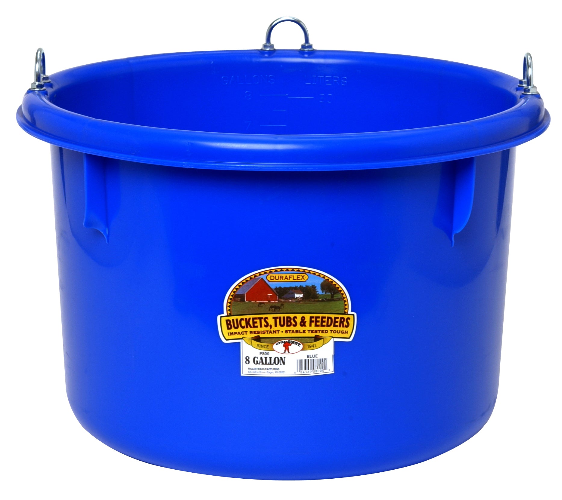 8 Gallon Plastic Round Feeder | Miller Manufacturing Company